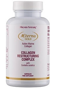 Schlüsselnährstoffe für die Haut 90 Kapseln Aeterna Gold Collagen Beauty Kapseln